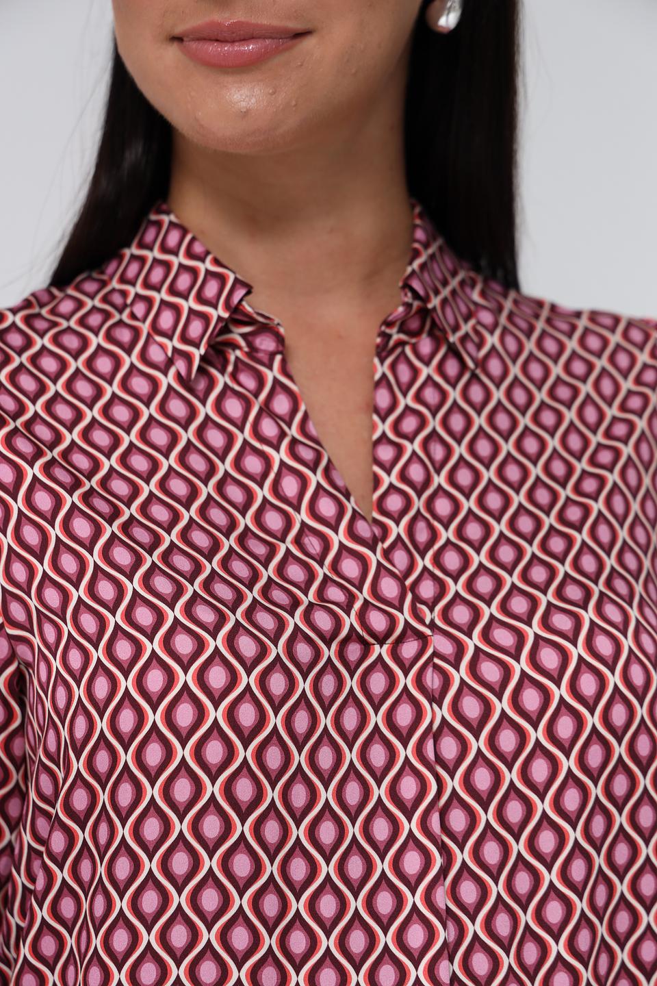 Блузка Bianca с геометрическим принтом