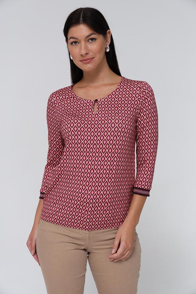 Блуза Bianca с геометрическим принтом