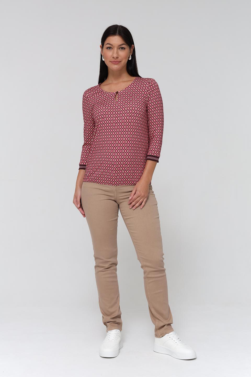 Блуза Bianca с геометрическим принтом