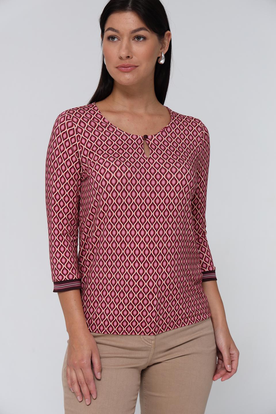 Блуза Bianca с геометрическим принтом