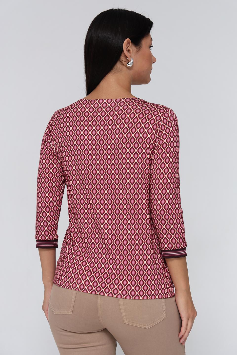 Блуза Bianca с геометрическим принтом