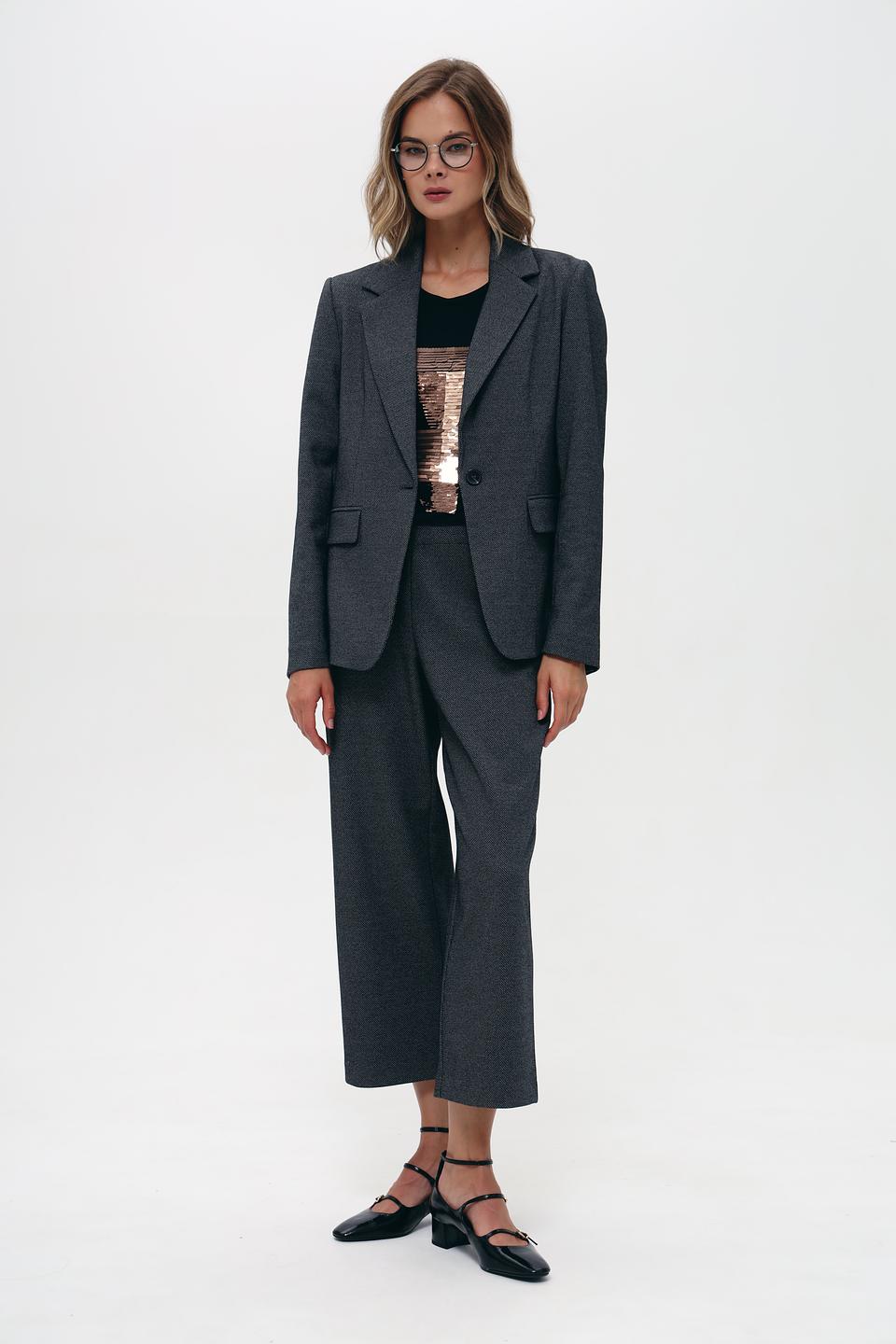 Брюки Bugatti кюлоты серые