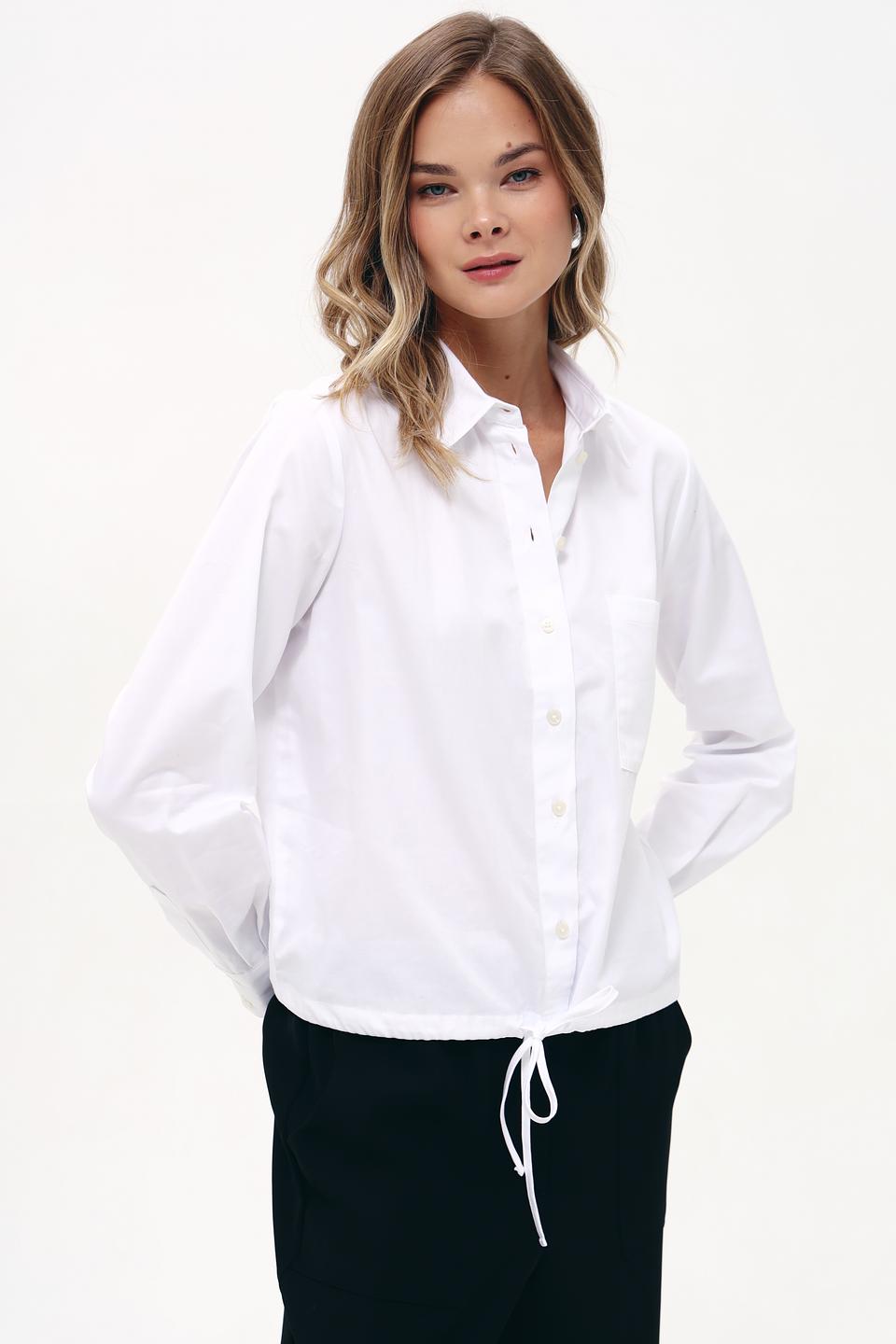 Блуза Bugatti приталенная белая