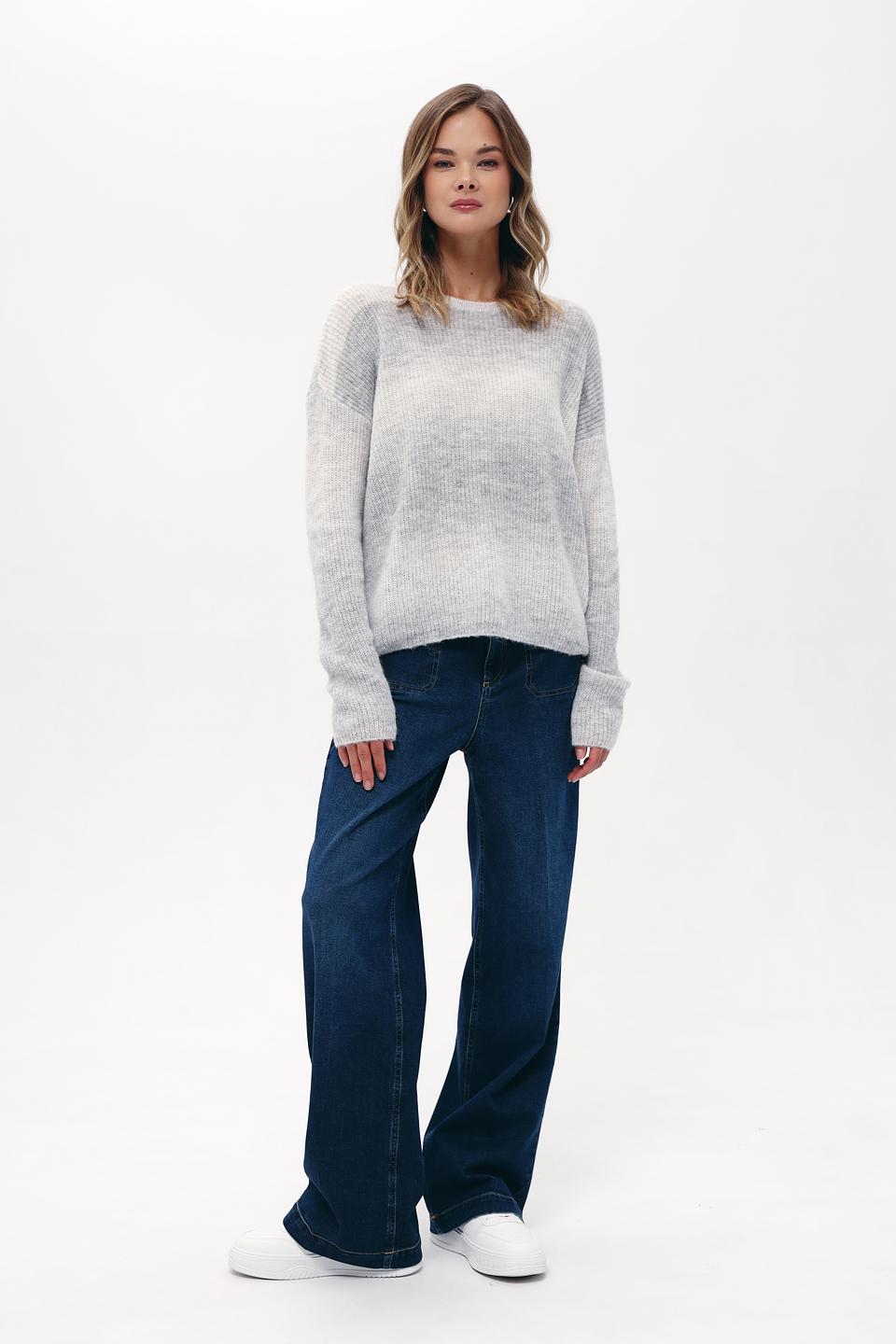 Пуловер Bugatti светло-серый