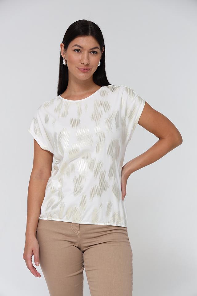 Футболка Gerry Weber с золотым принтом