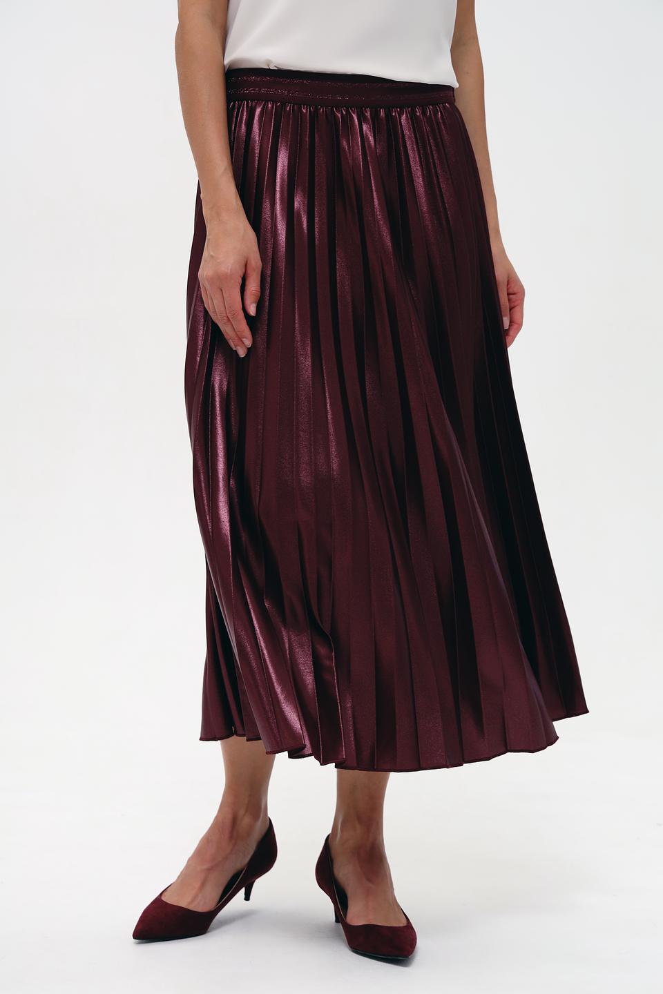 Юбка Lecomte плиссированная бордовая