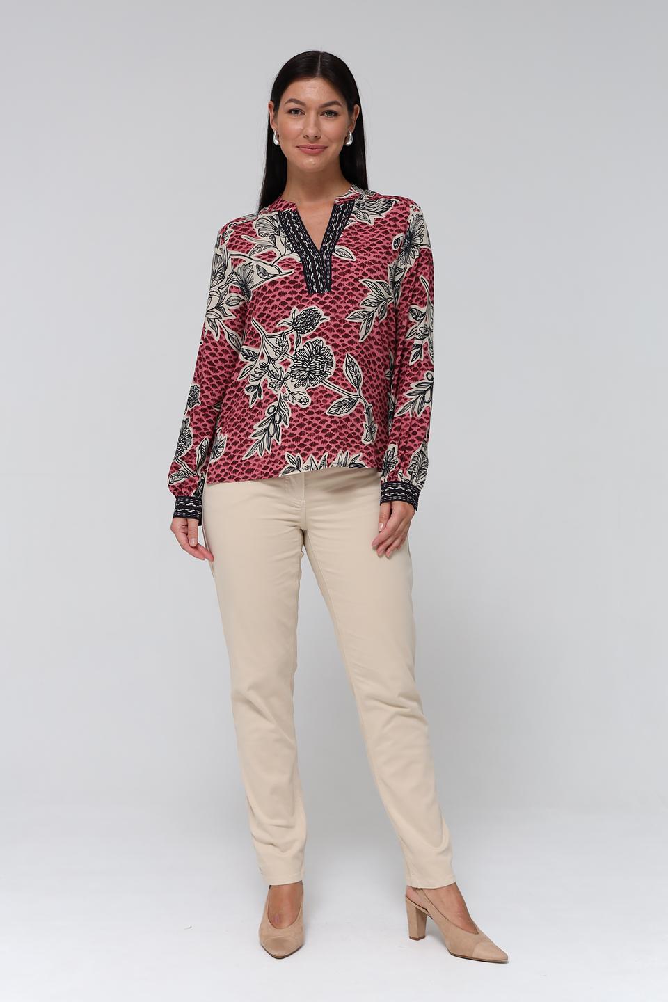 Блуза Bianca с цветочным принтом