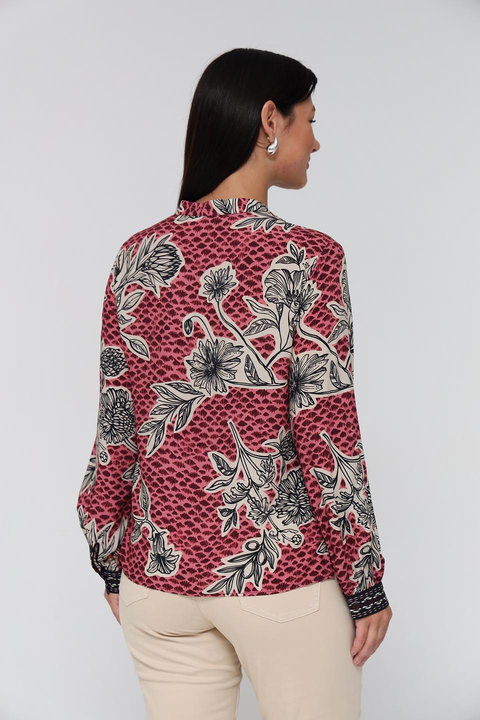Блуза Bianca с цветочным принтом