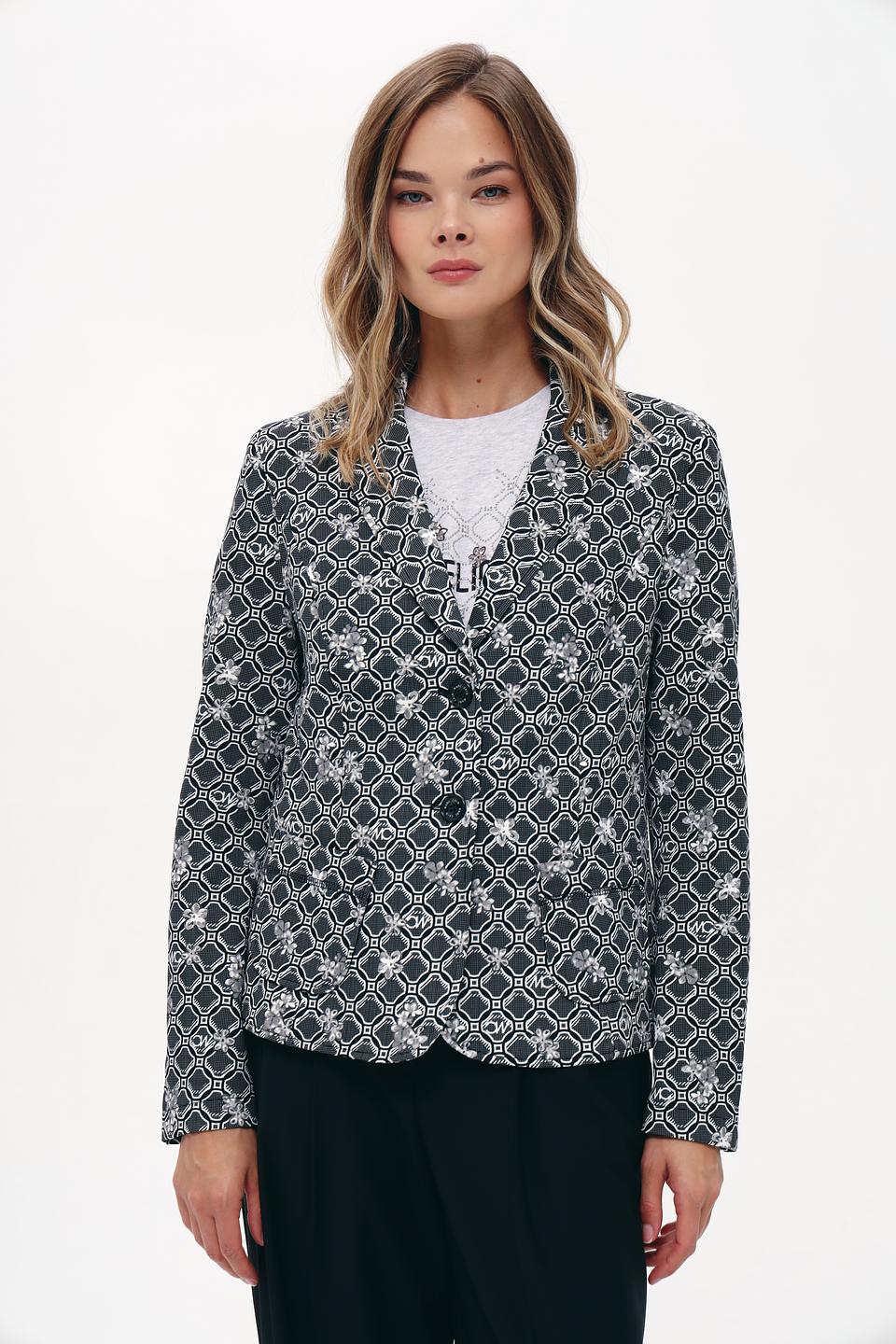 Жакет Marc Cain с геометрическим принтом