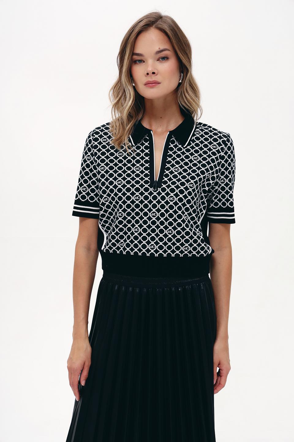 Пуловер Marc Cain с логотипом чёрный