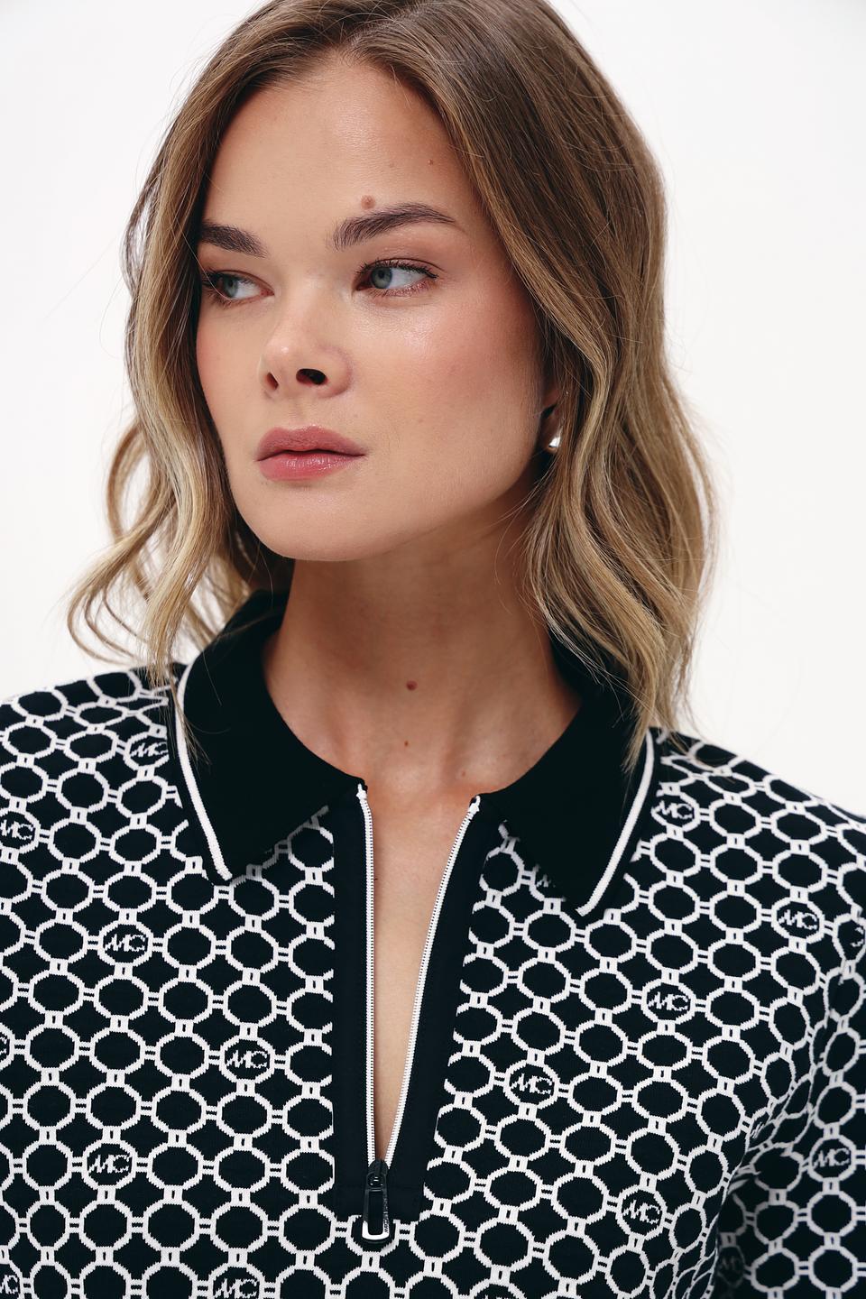 Пуловер Marc Cain с логотипом чёрный