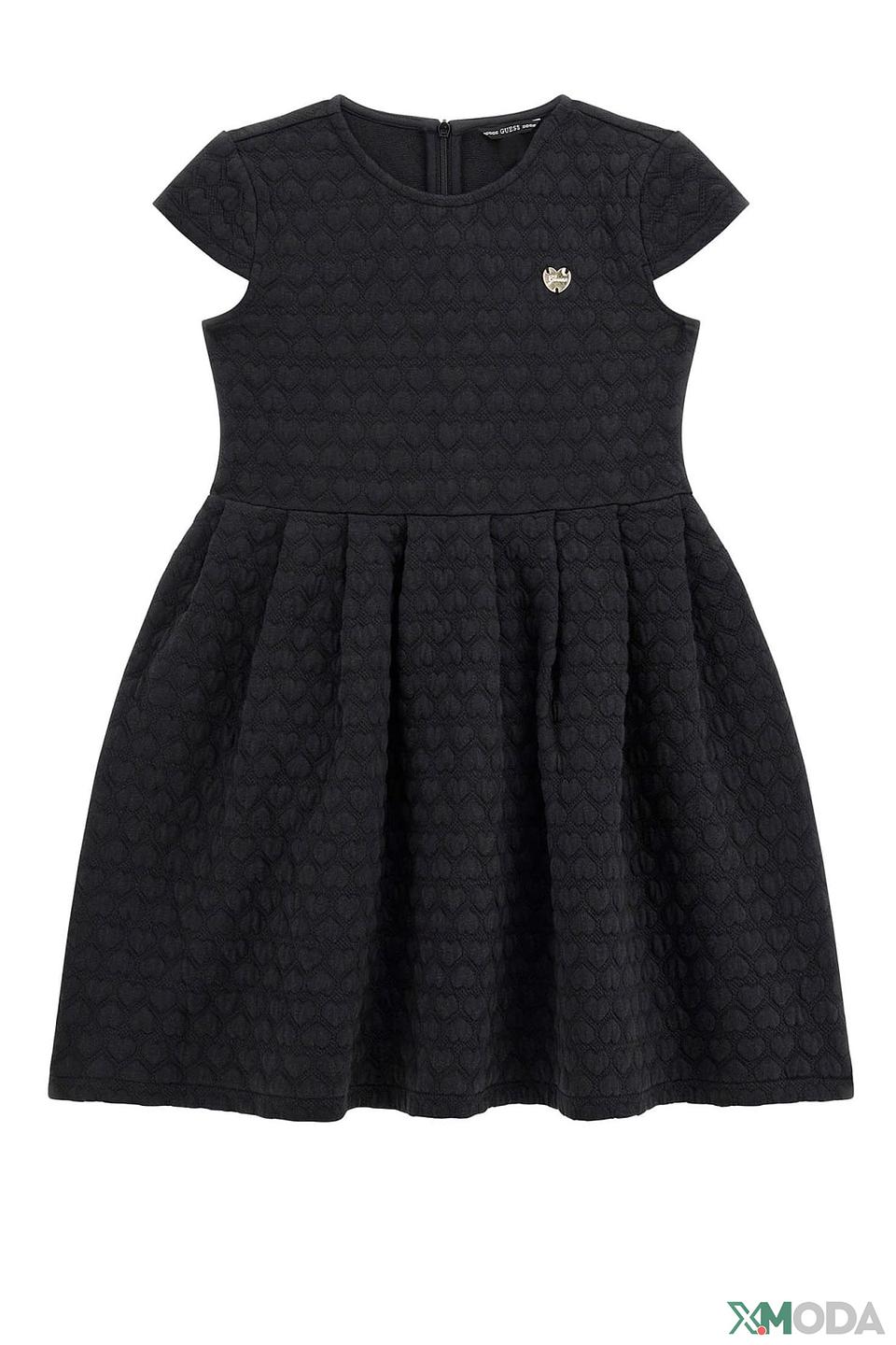 Платье Guess с сердечками чёрное