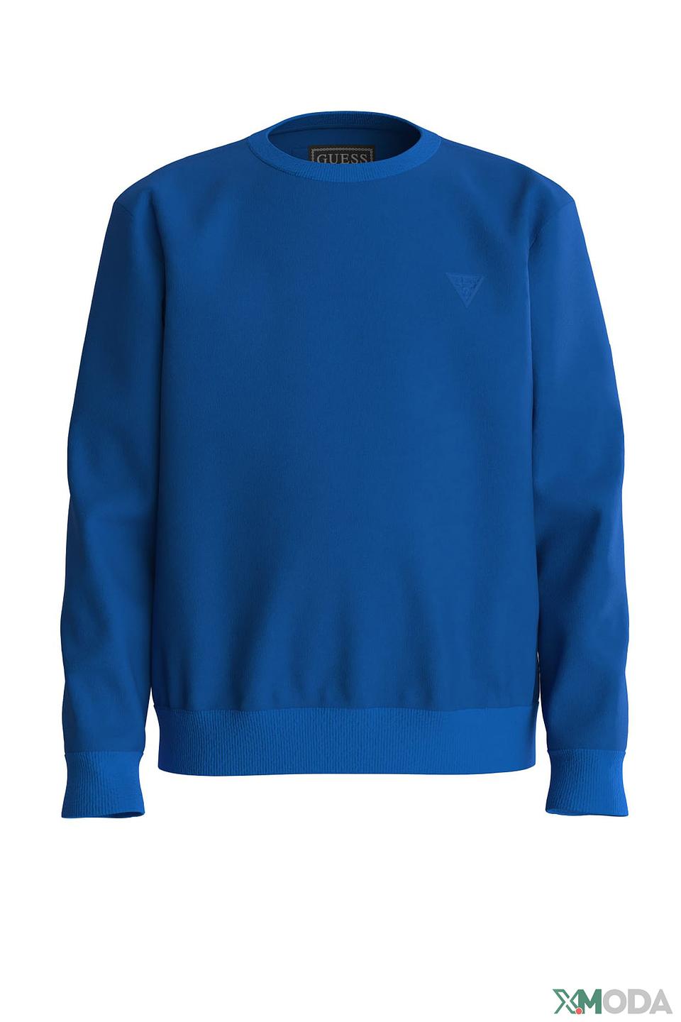 Джемпер Guess синий с логотипом