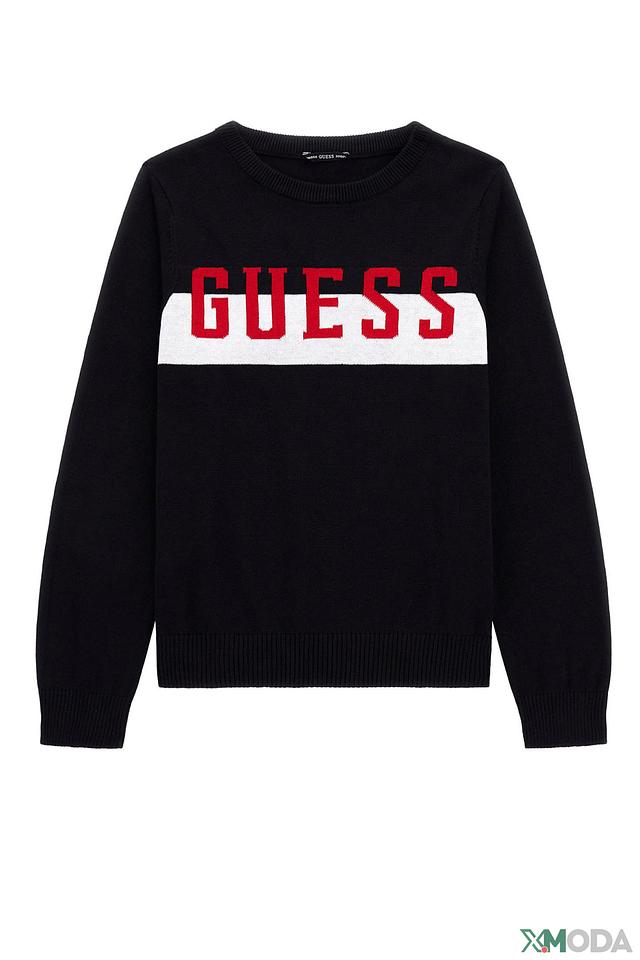 Джемпер Guess логотип чёрный