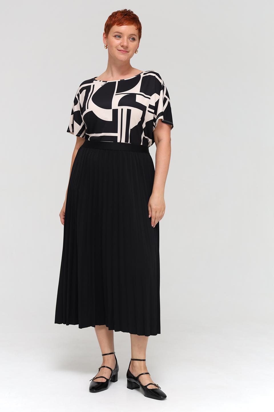 Блуза Miss Lagotte с геометрическим принтом