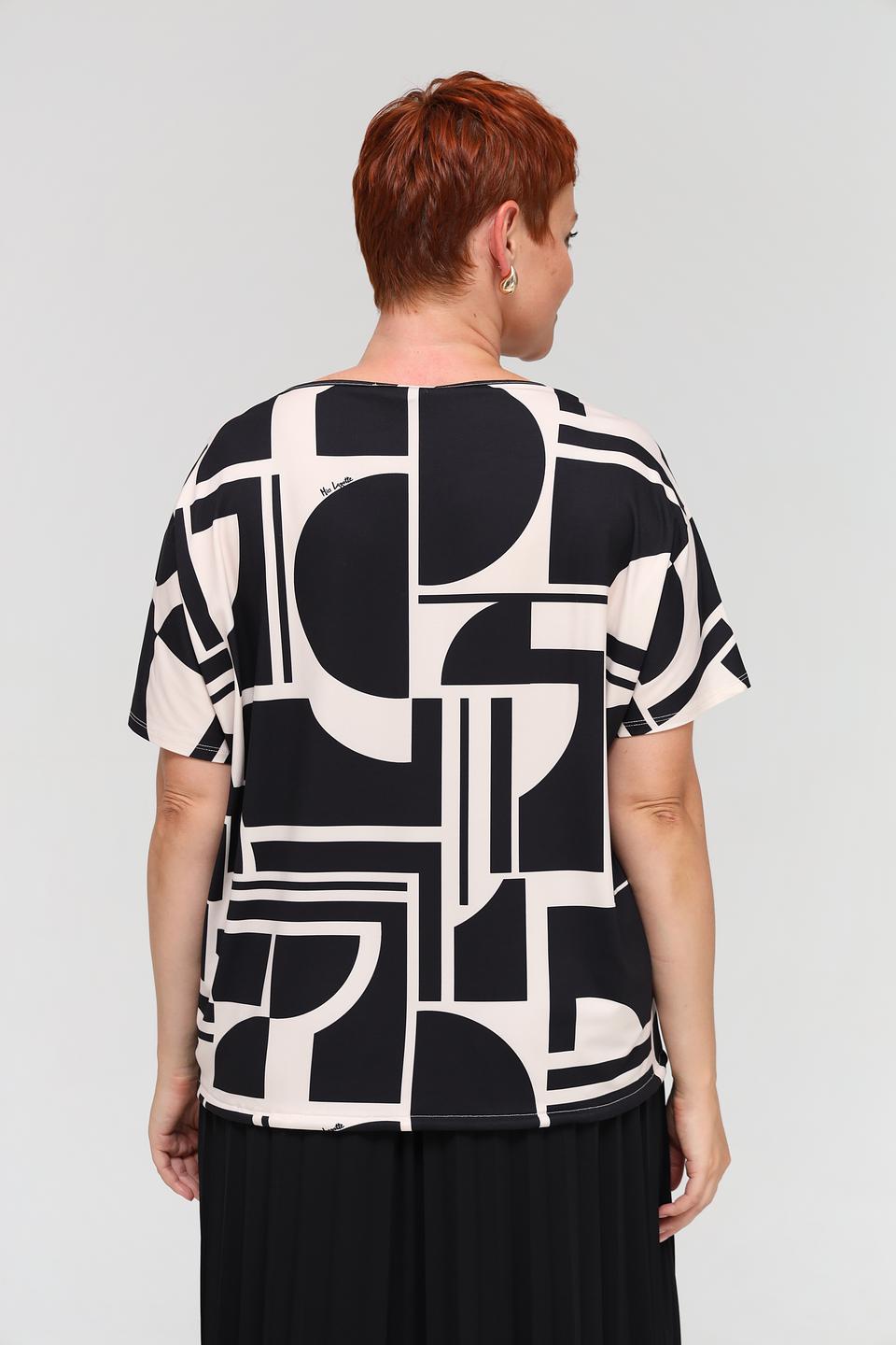 Блуза Miss Lagotte с геометрическим принтом