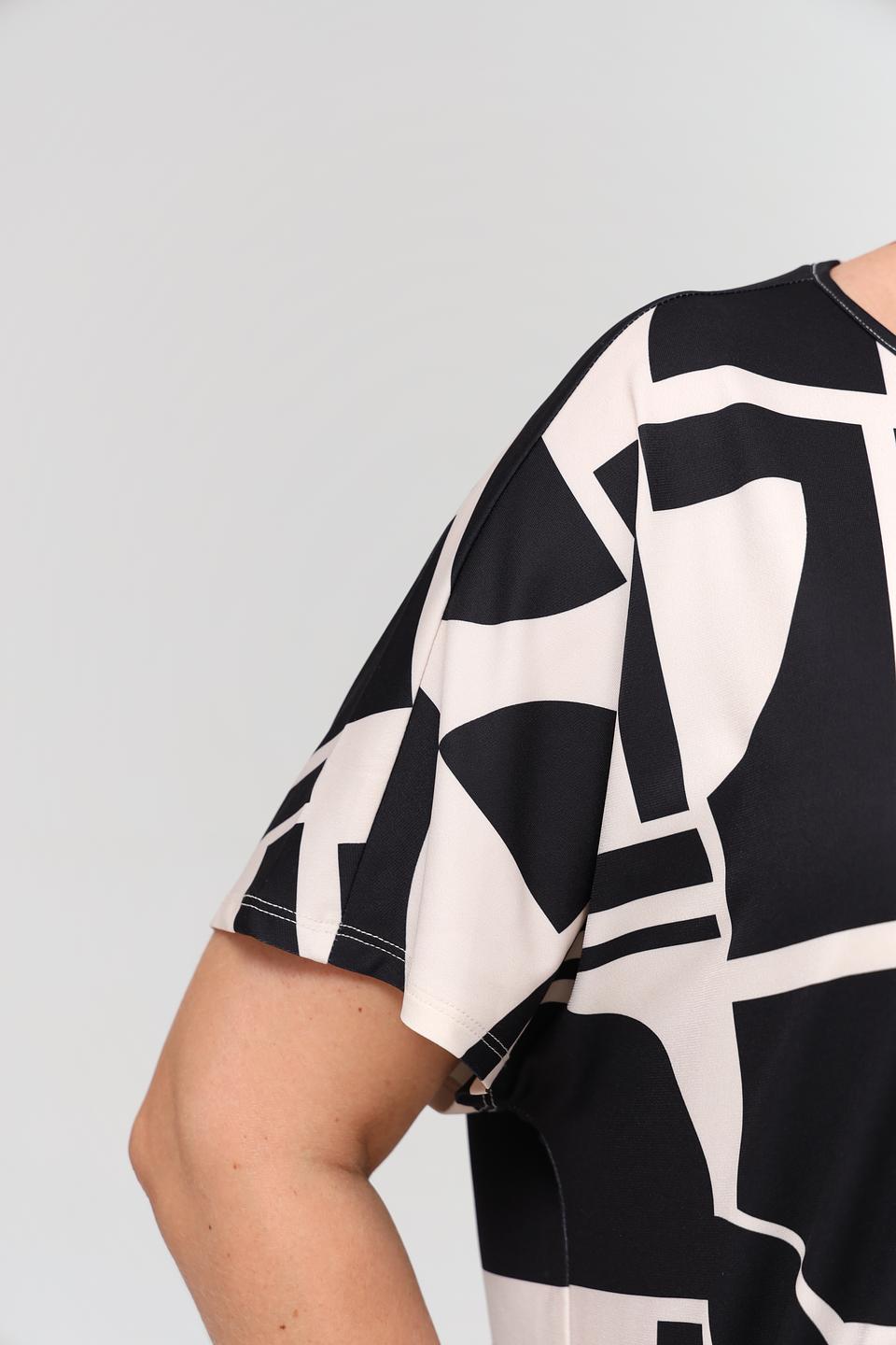Блуза Miss Lagotte с геометрическим принтом