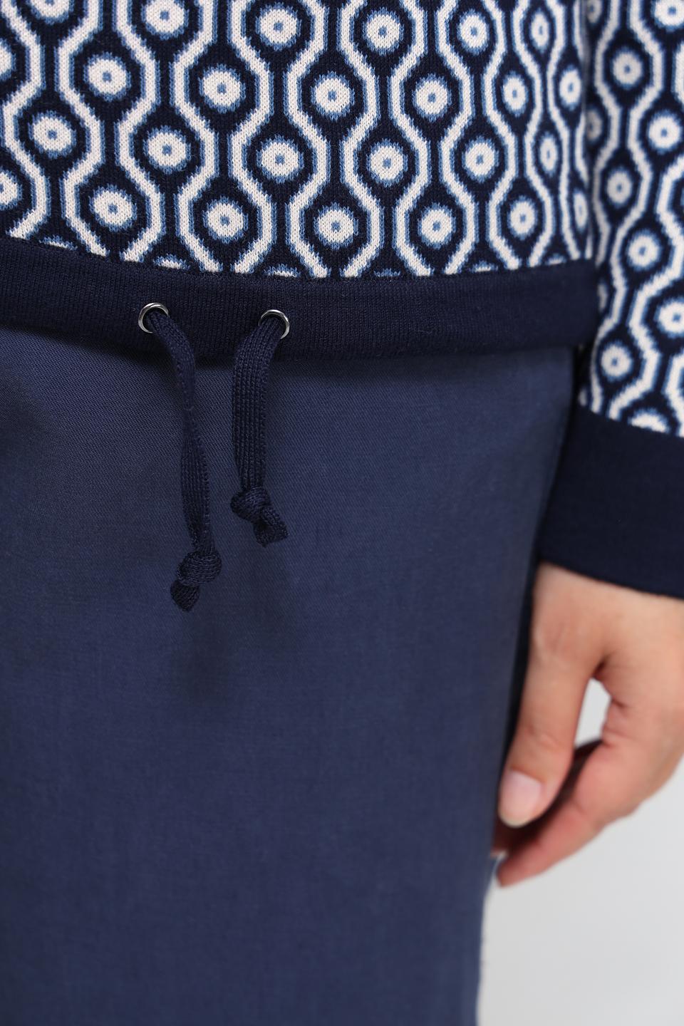 Пуловер Olsen с узором синий