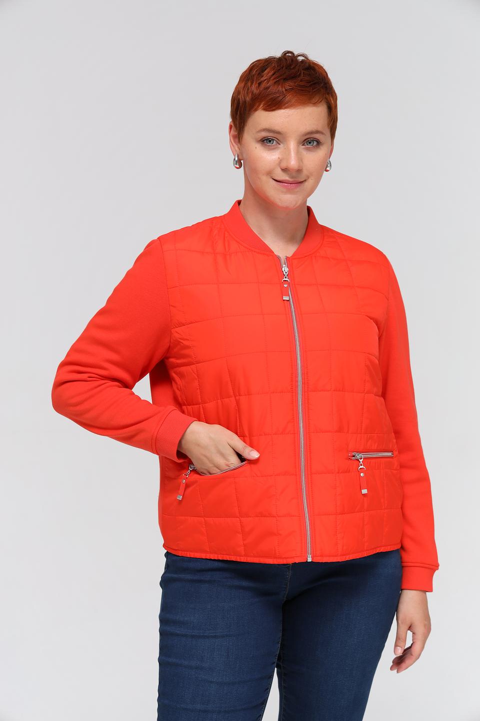 Жакет Olsen стеганый оранжевый