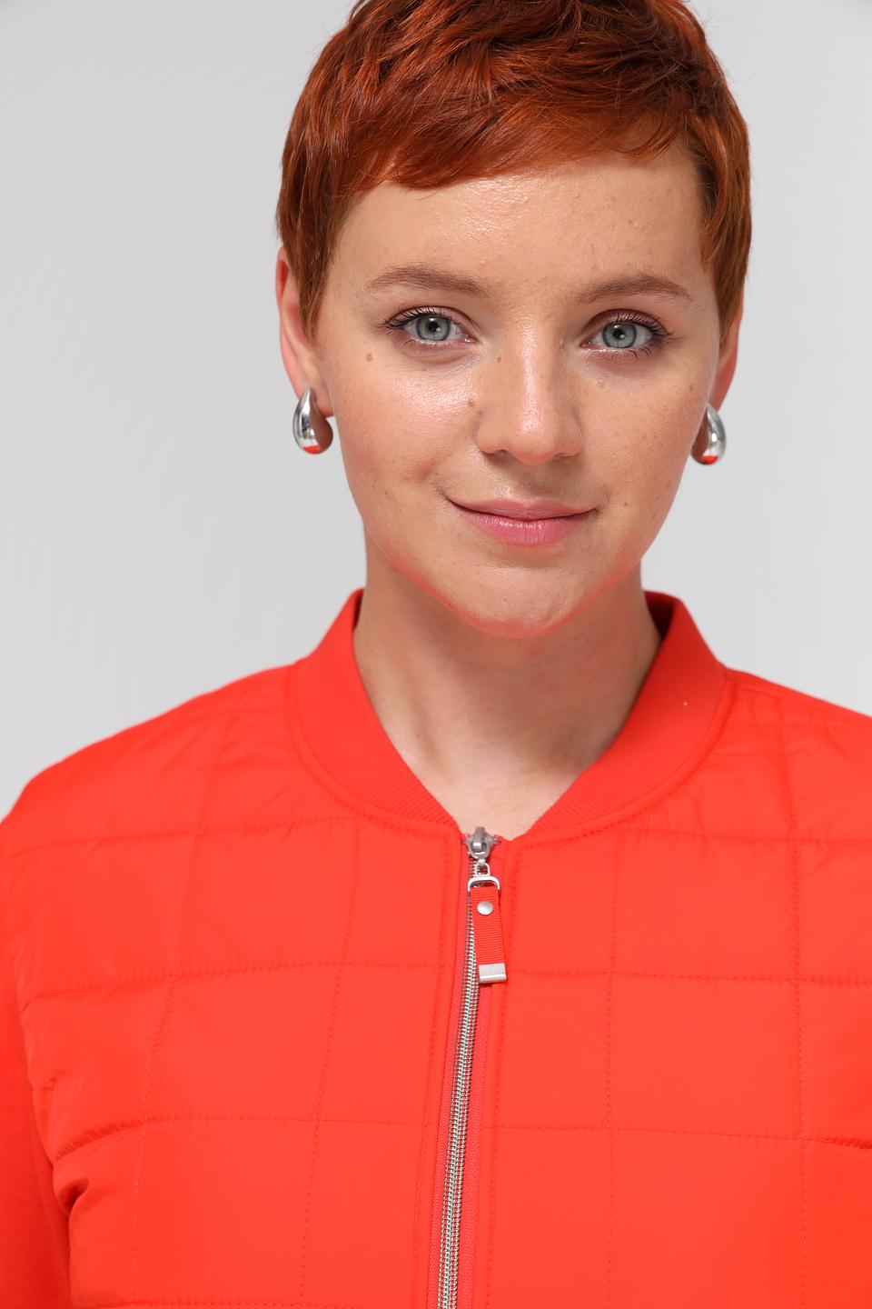 Жакет Olsen стеганый оранжевый