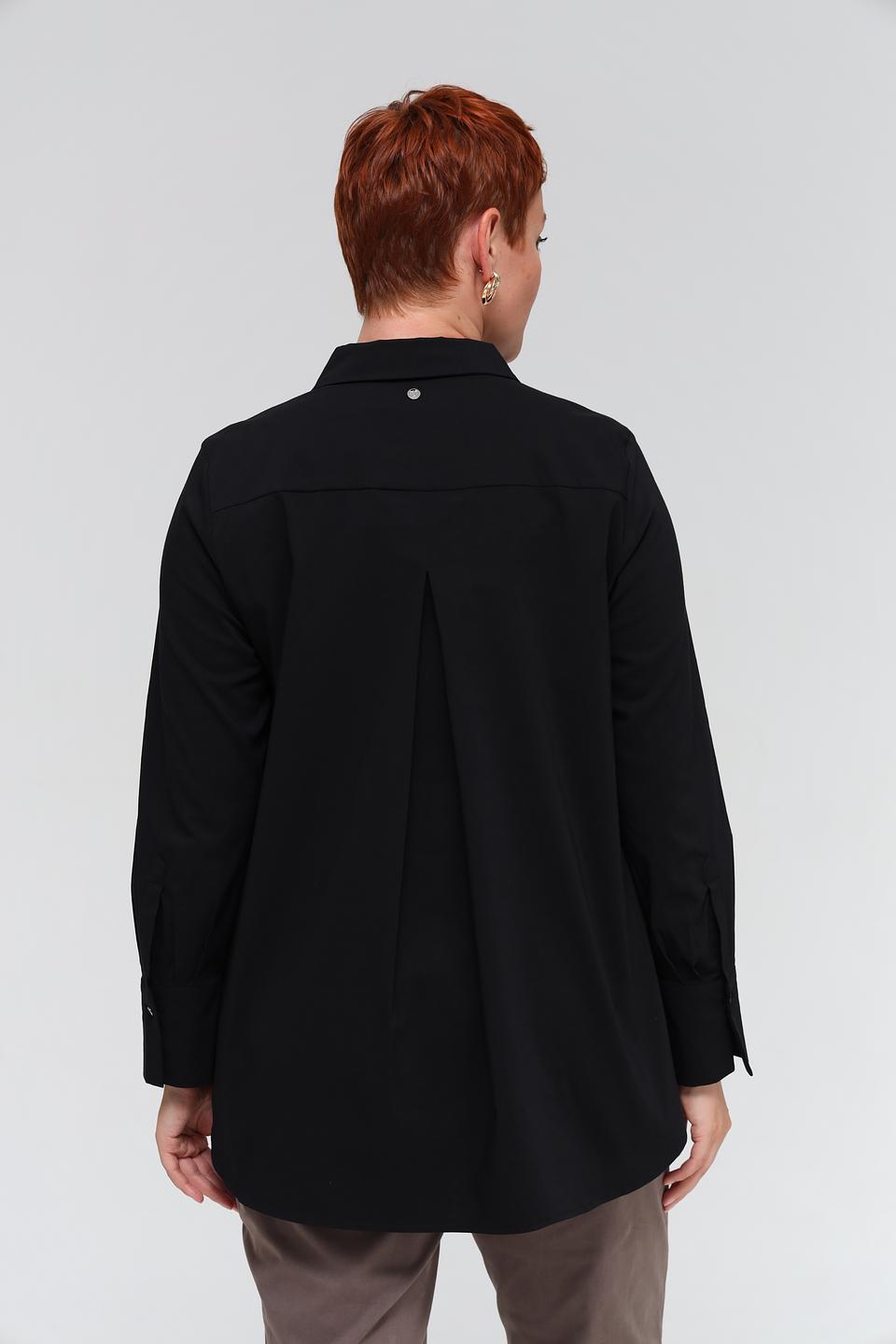 Блуза Frapp чёрная с длинным рукавом