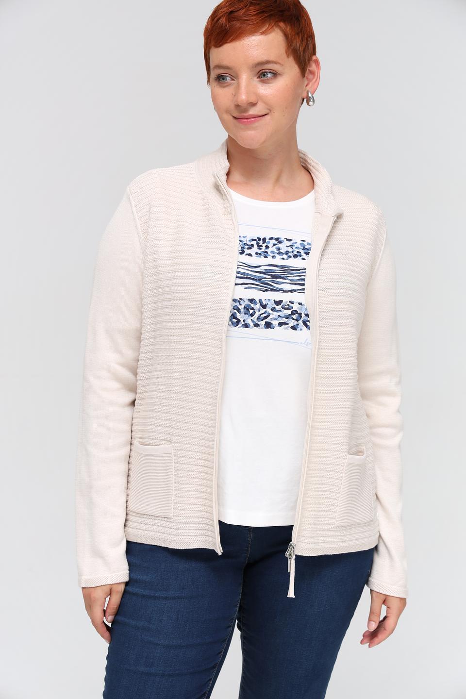 Жакет Olsen бежевый на молнии