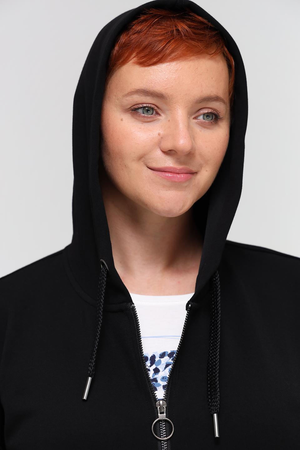 Жакет Lebek на молнии чёрный