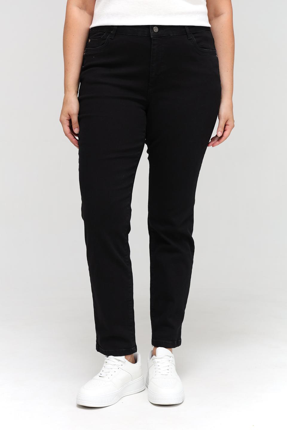 Джинсы Lebek прямые чёрные