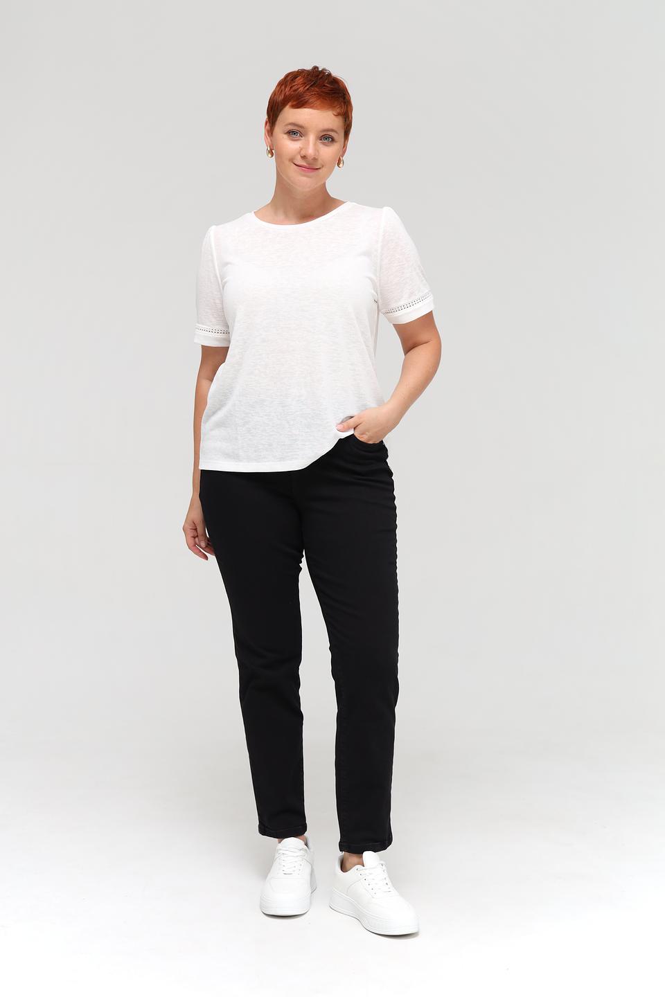 Джинсы Lebek прямые чёрные