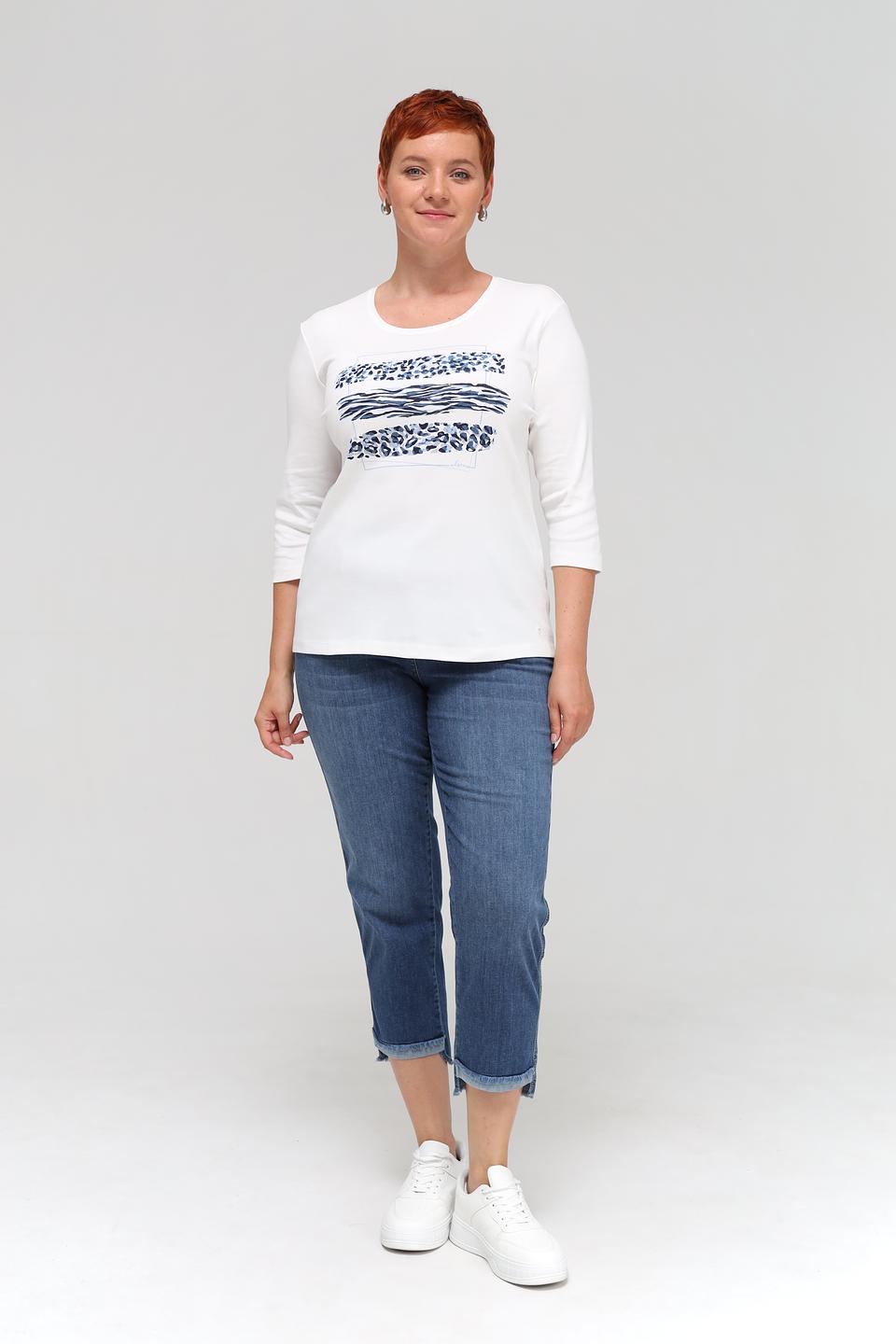 Джинсы Via Appia капри синие