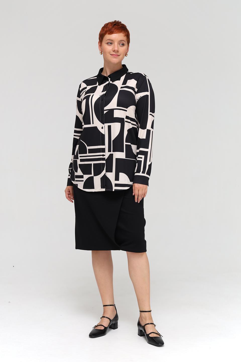 Юбка Barbara Lebek чёрная с пуговицами