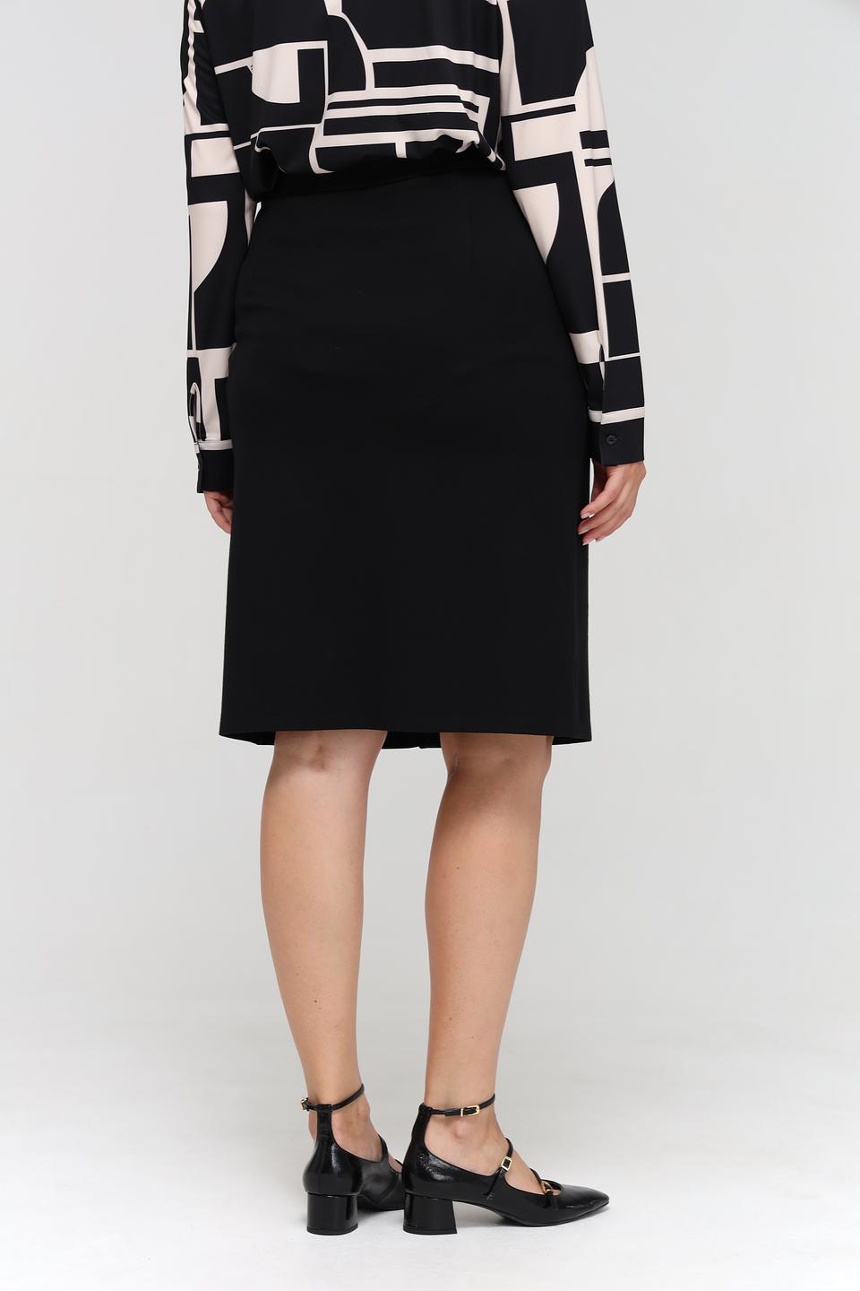 Юбка Barbara Lebek чёрная с пуговицами