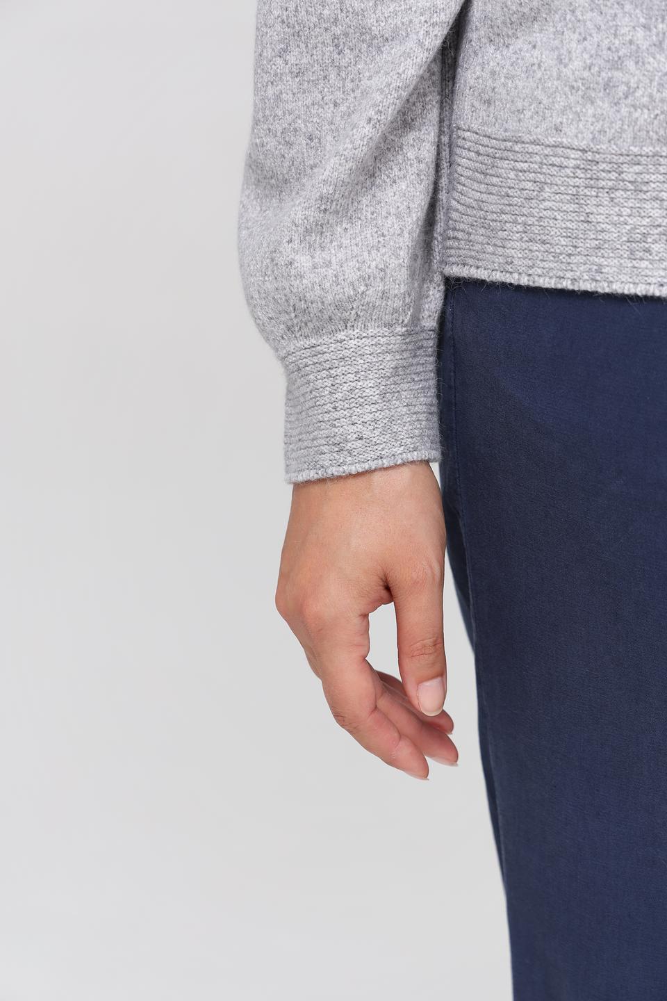 Пуловер Olsen серый меланж