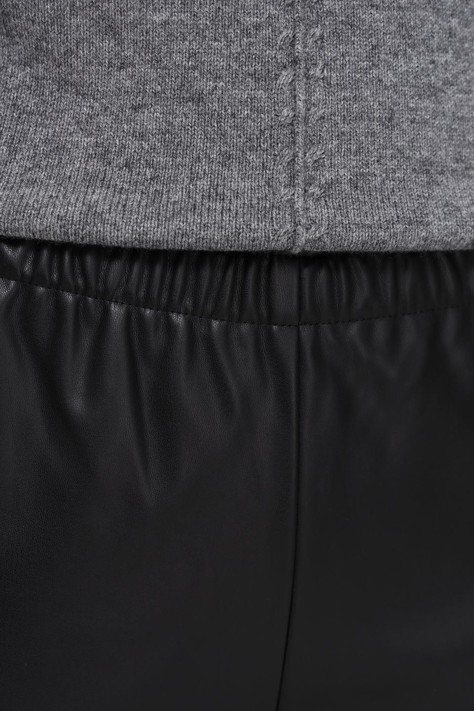 Брюки кожа Broadway чёрные