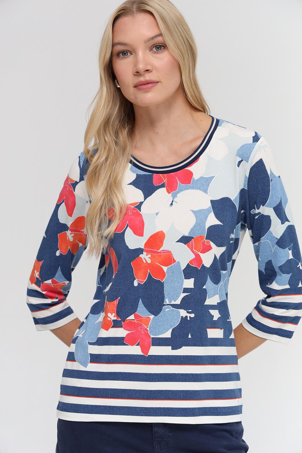 Футболка Olsen с цветочным принтом