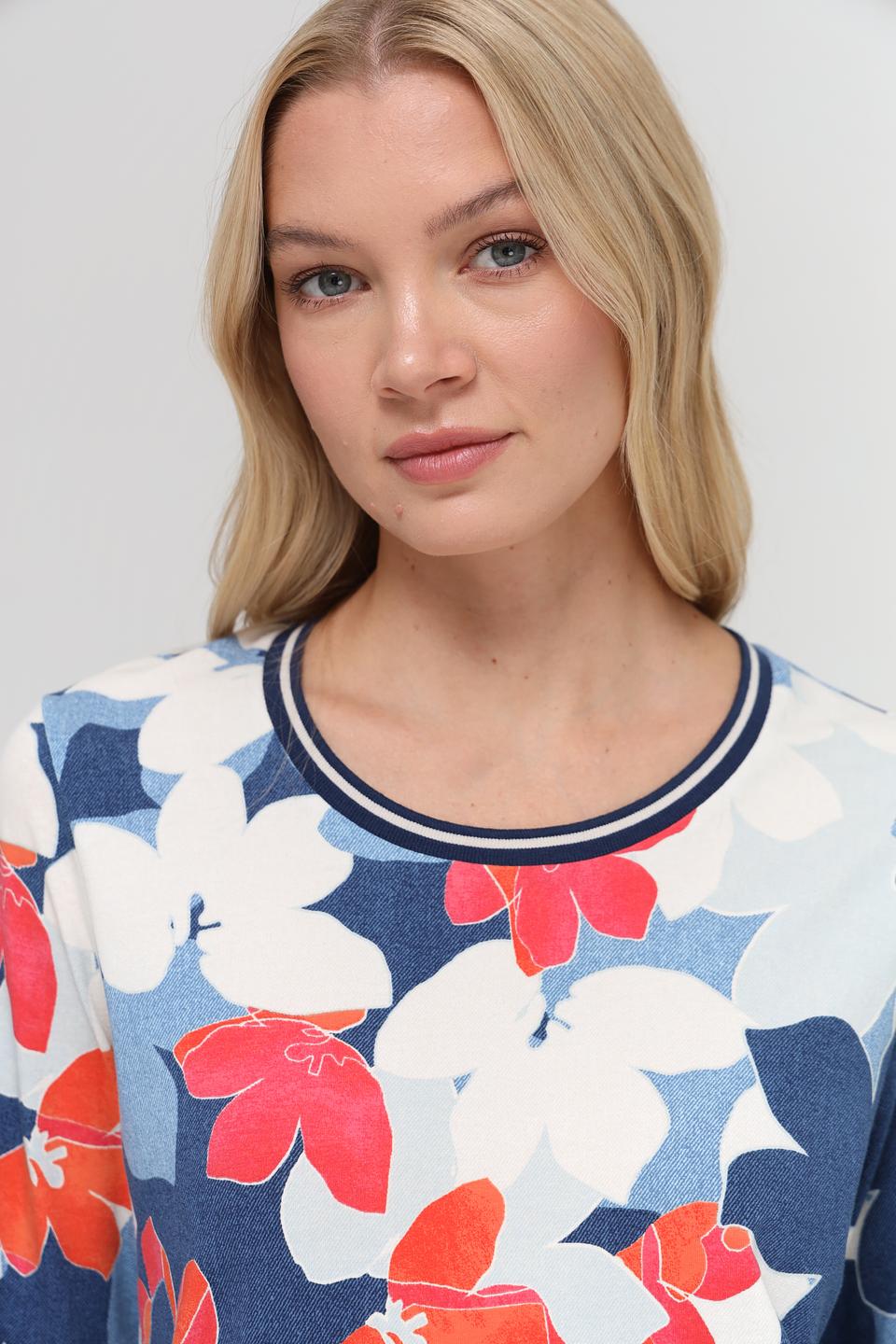 Футболка Olsen с цветочным принтом