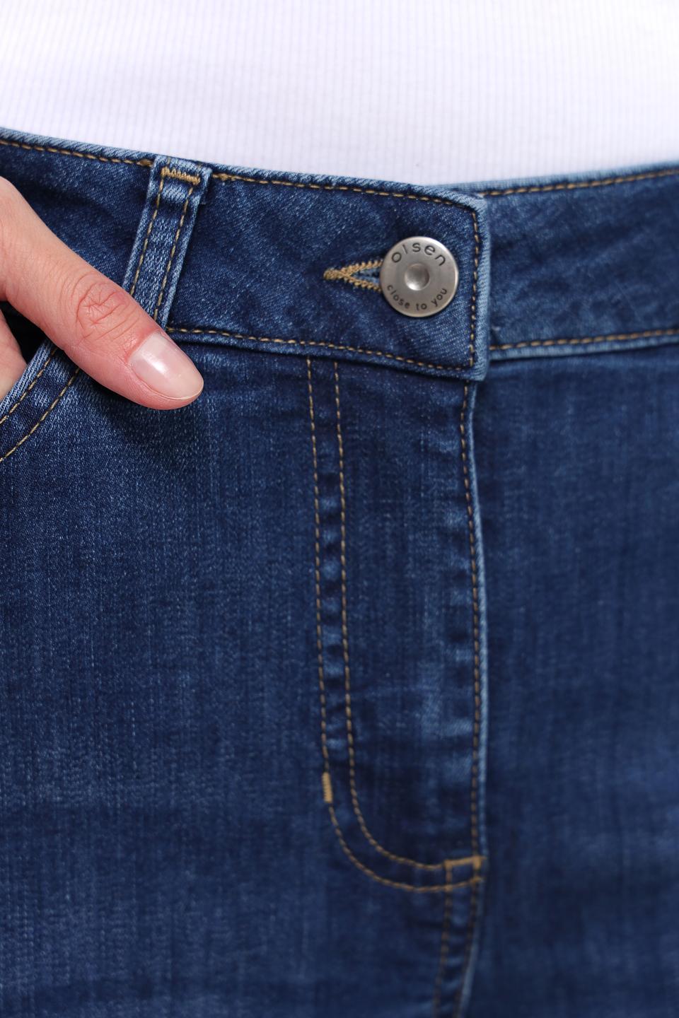 Джинсы Olsen прямого кроя синие