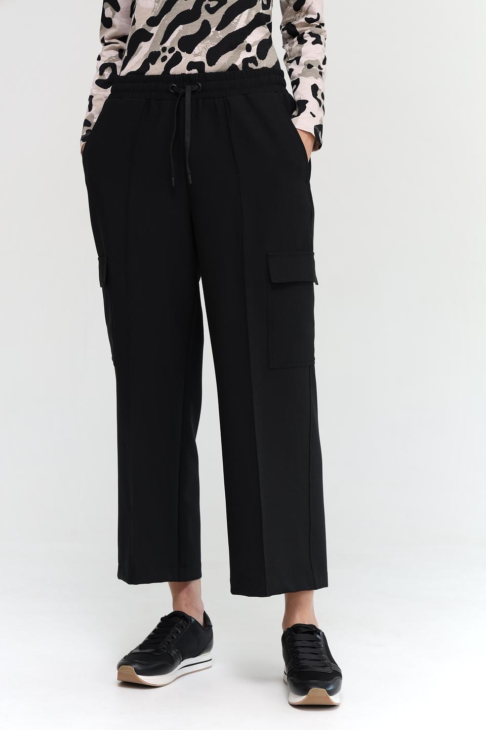 Брюки Bugatti чёрные с карманами