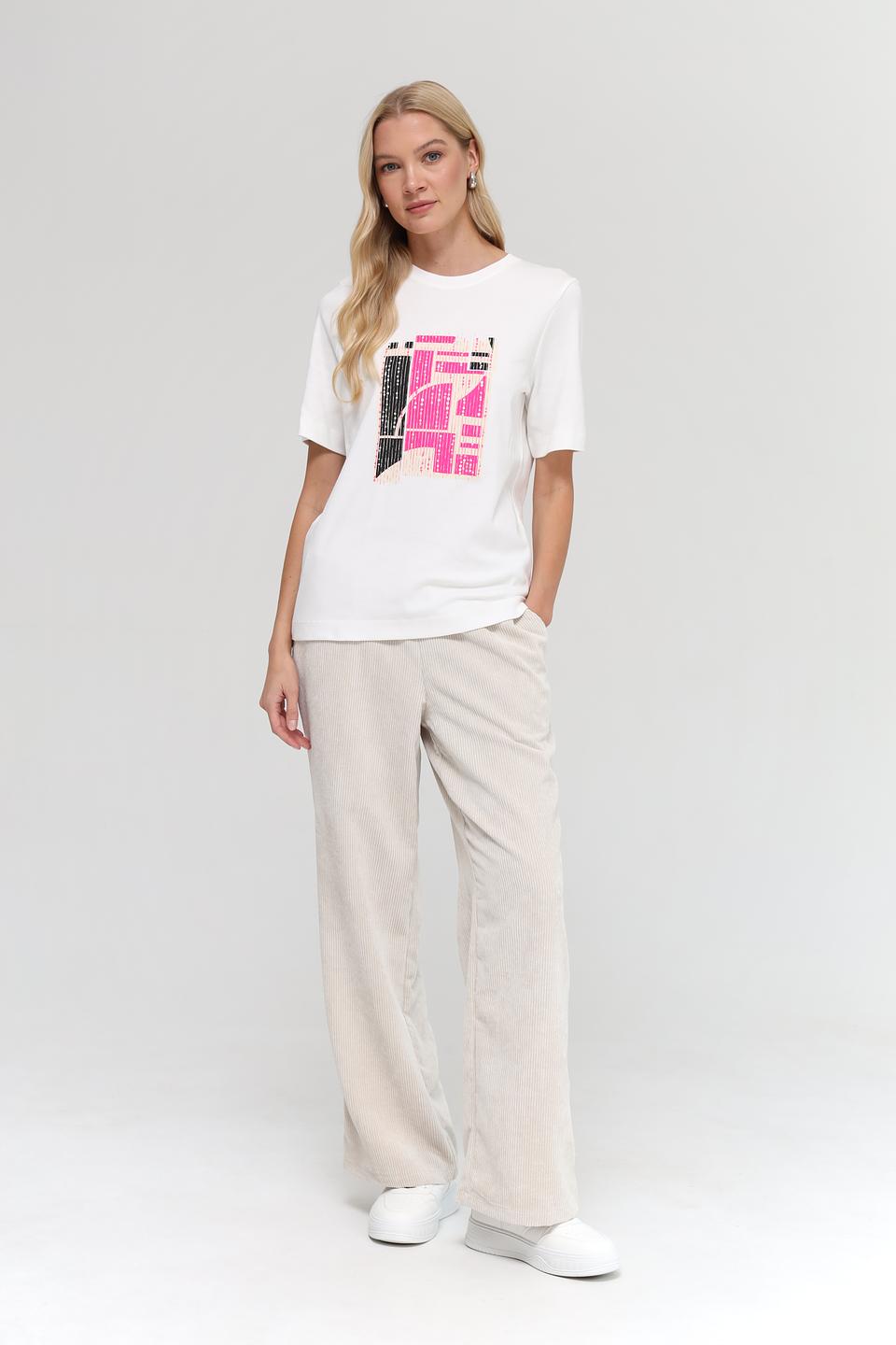 Футболка Oui с принтом, белый