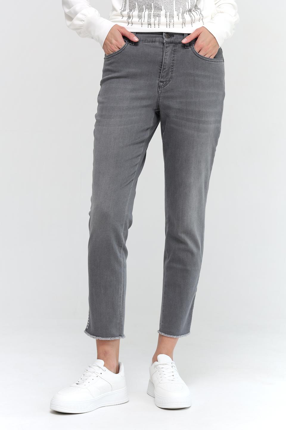 Джинсы Marc Cain серые с необработанным краем