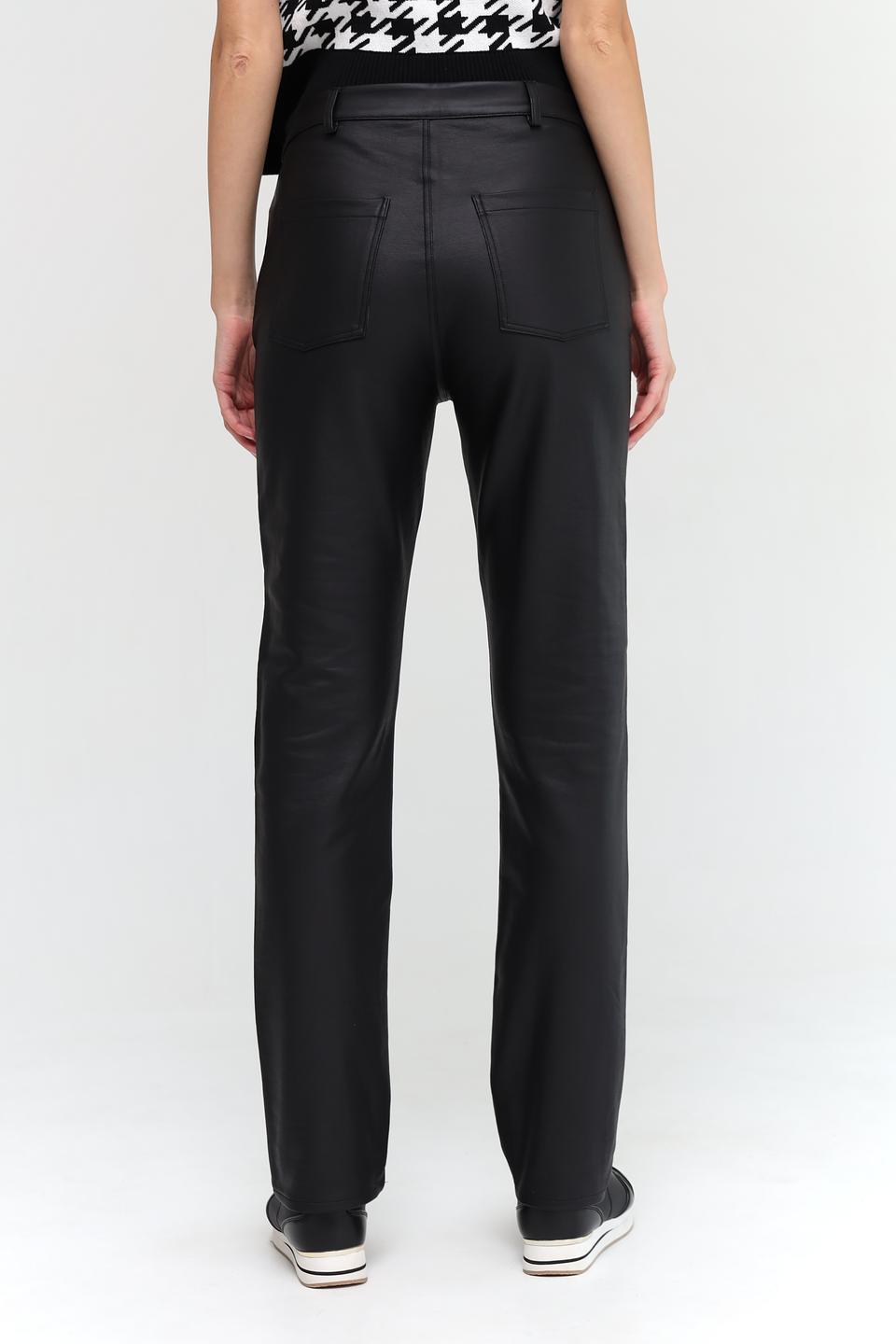 Брюки кожаные Monari чёрные