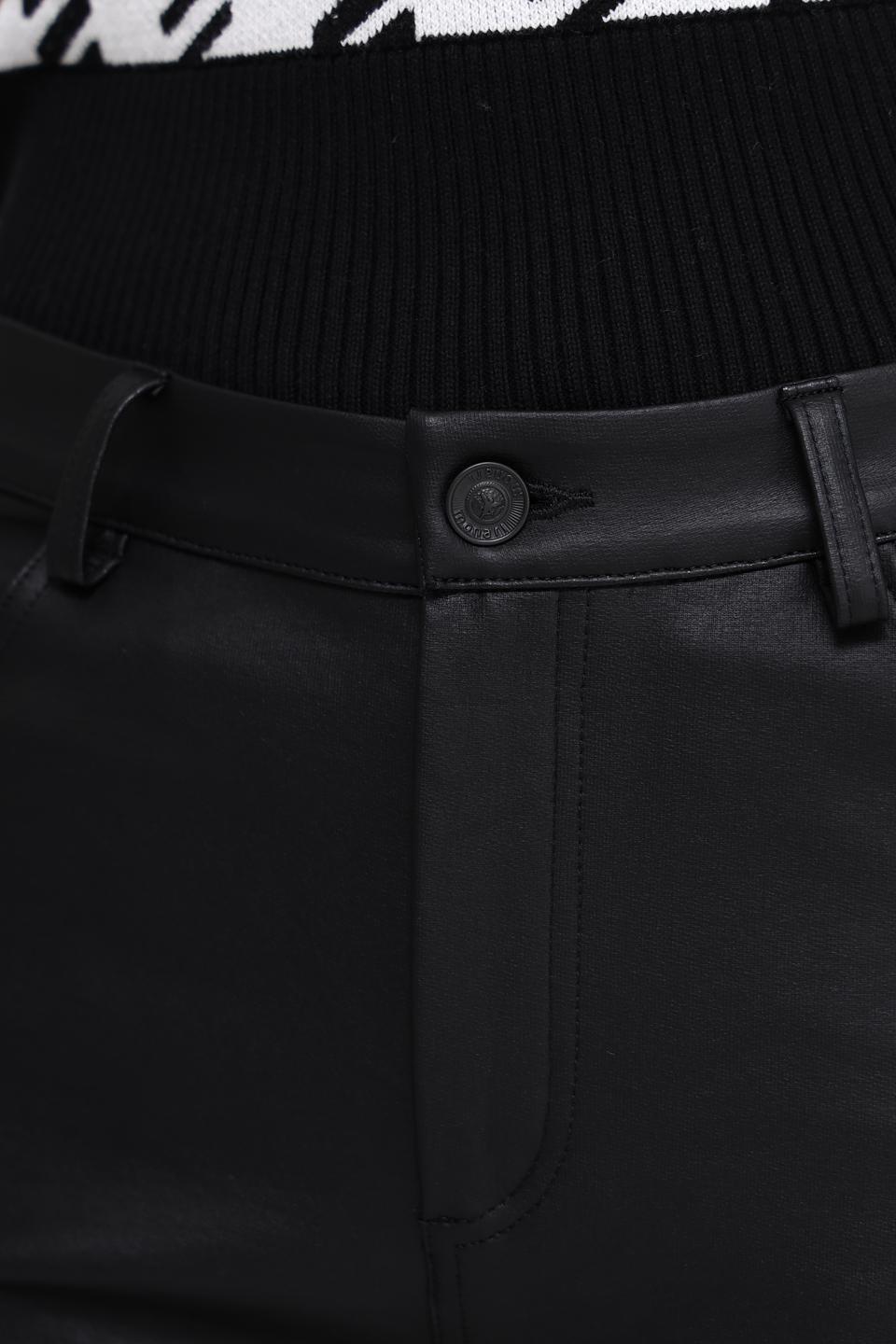 Брюки кожаные Monari чёрные