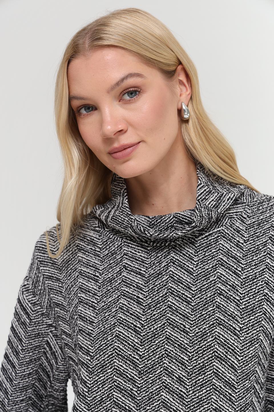 Пуловер Monari в ёлочку