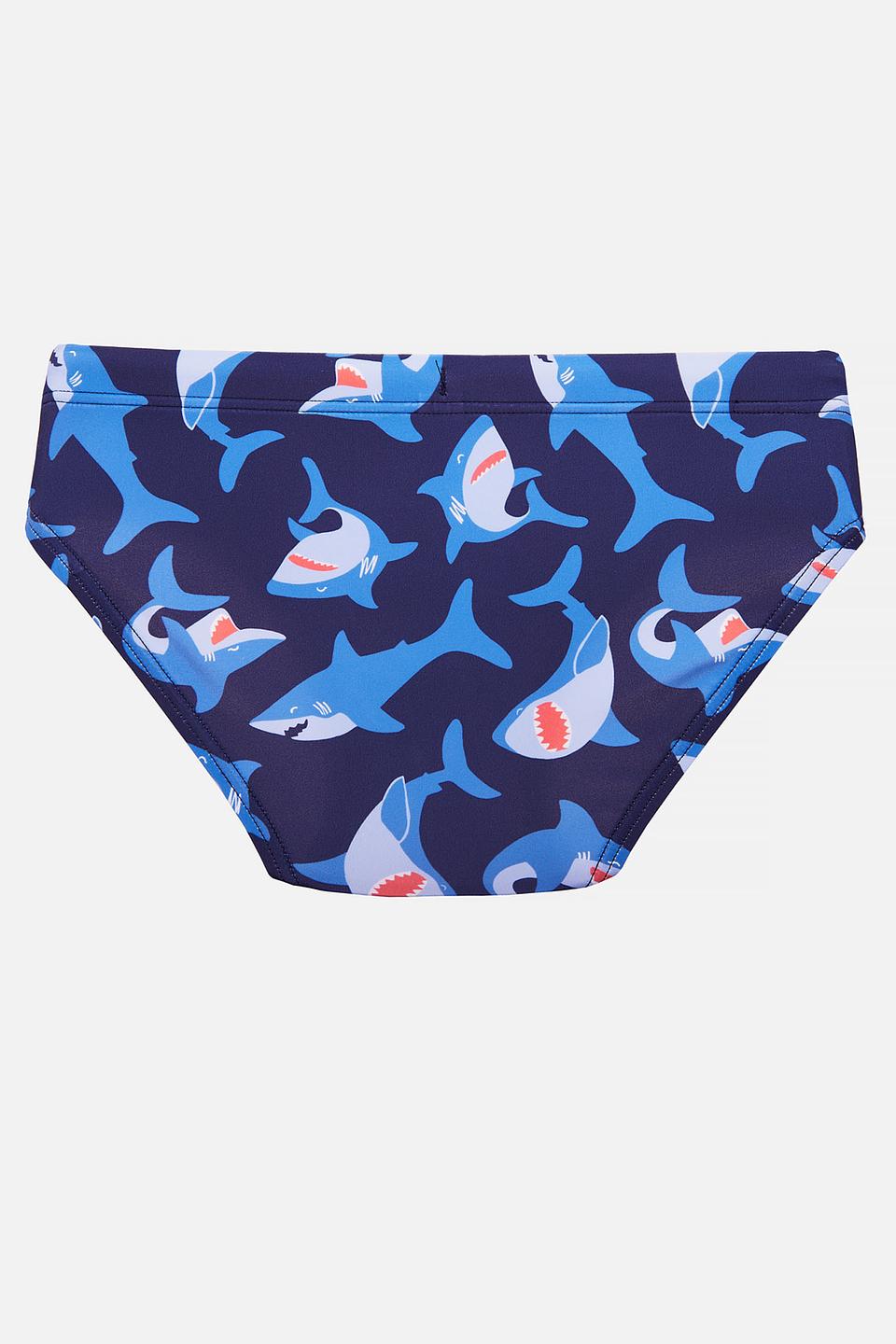 Плавки Lowry детские синие с принтом акулы