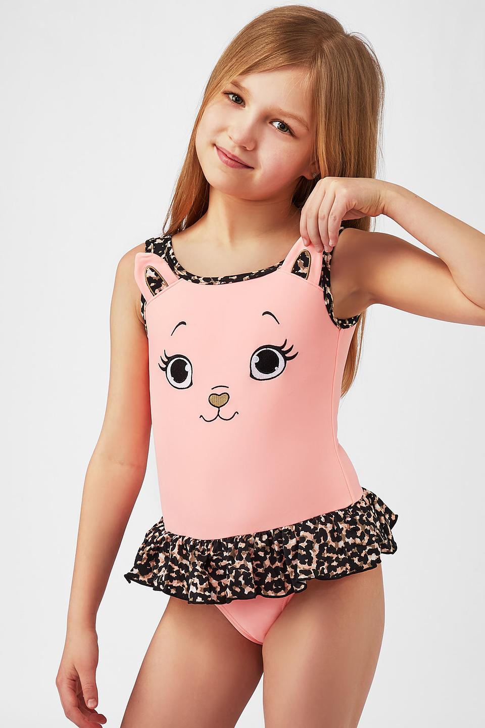 Купальник Lowry girl кошачий розовый