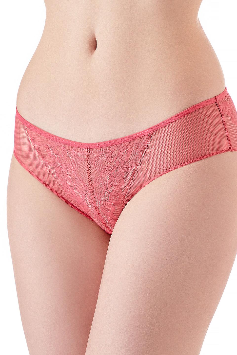 Трусы Lowry с кружевом розовый