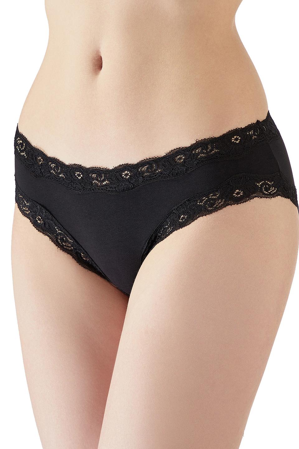Трусы Lowry с кружевом чёрные