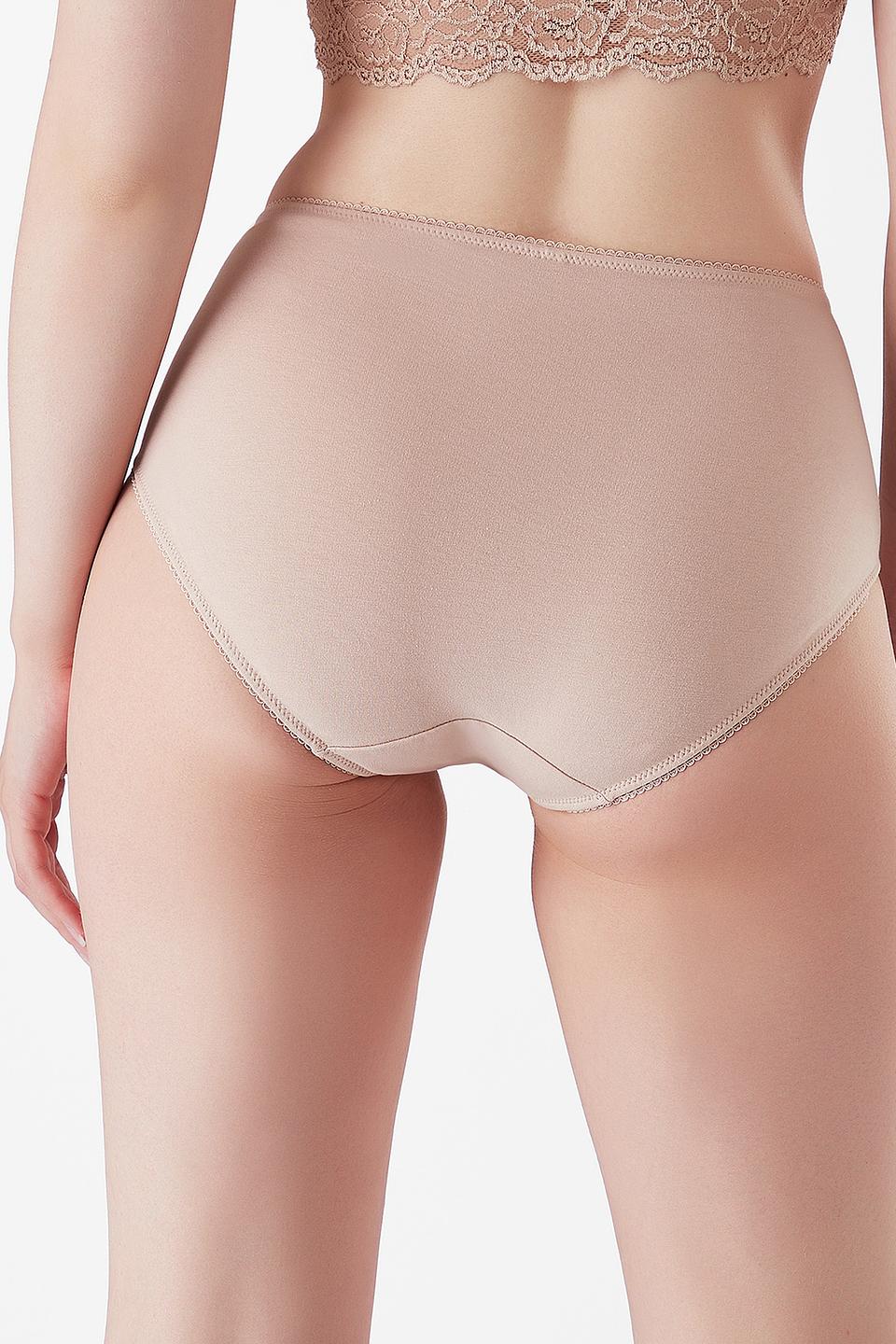 Трусы Lowry с кружевом бежевые