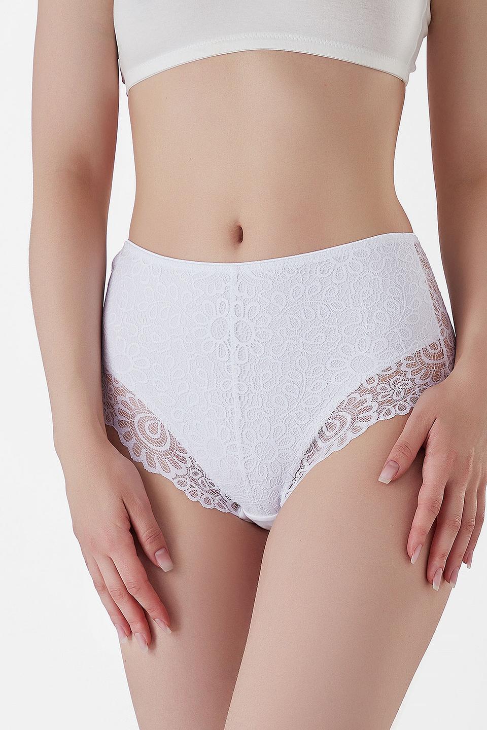 Трусы Lowry с кружевом белый