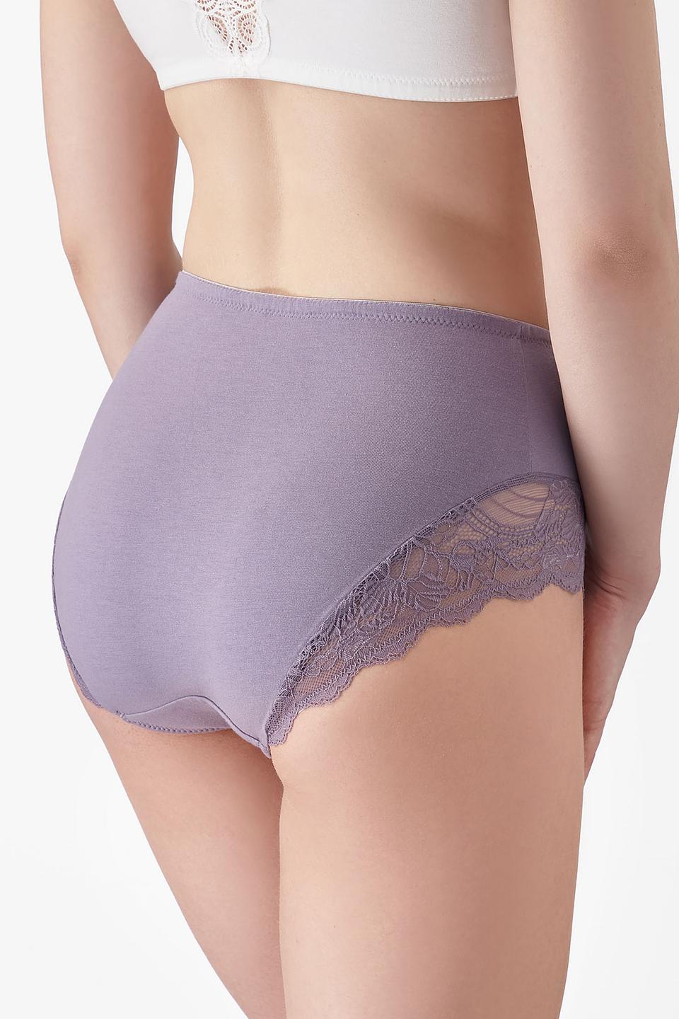 Трусы Lowry с кружевом лиловые